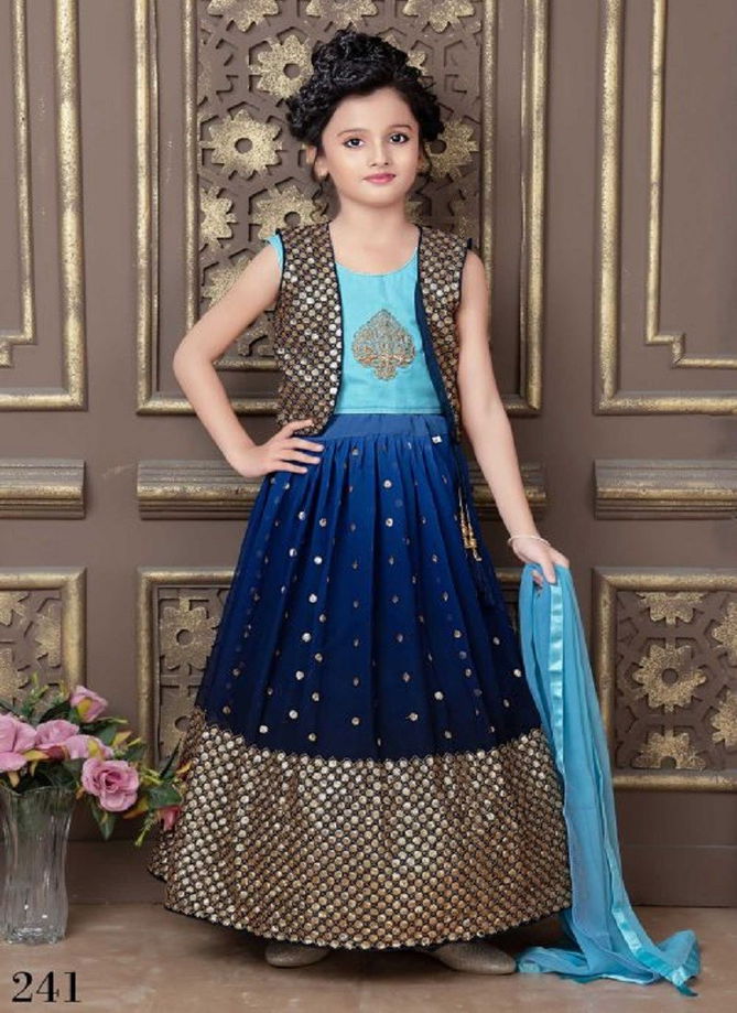 Purple Colour Aaradhna 33 Exclusive Wedding Wear Kids Lehenga Collection 241